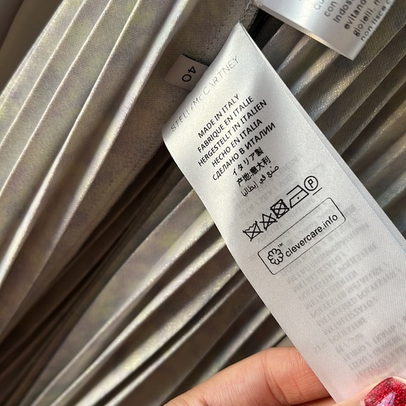 STELLA MCCARTNEY PATTERNED PLEATED SKIRT - Picture 9 of 11